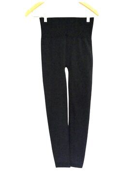 ETITU- WOMENS BLACK HIGH WAISTED FLEECE LINED LEGGINGS SIZE ONE SIZE FITS ALL